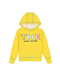 Little Marc Jacobs Yellow Cotton Logo Hoodie