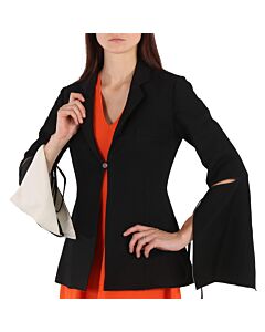 Loewe Ladies Tie-cut Sleeve Panel Linen Jacket