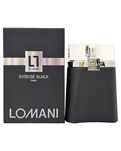 Lomani Men's Intense Black EDT Spray 3.3 oz Fragrances 3610400002411