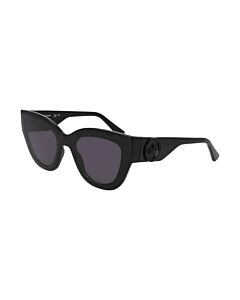 Longchamp 52 mm Black Sunglasses