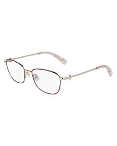 Longchamp 52 mm Burgundy Eyeglass Frames