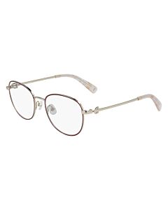 Longchamp 52 mm Burgundy Eyeglass Frames
