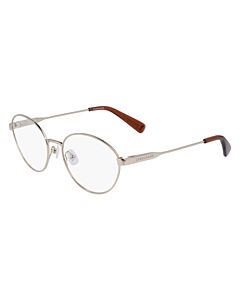 Longchamp 52 mm Gold Eyeglass Frames