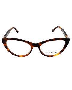 Longchamp 52 mm Havana Eyeglass Frames