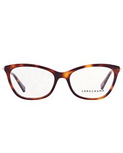Longchamp 52 mm Havana Eyeglass Frames