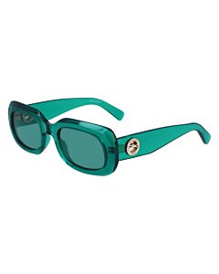 Longchamp 52 mm Transparent Green Sunglasses