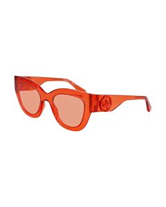 Longchamp 52 mm Transparent Orange Sunglasses