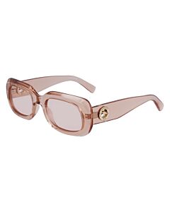 Longchamp 52 mm Transparent Rose Sunglasses