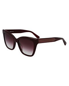 Longchamp 53 mm Burgundy Sunglasses