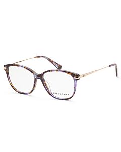 Longchamp 53 mm Purple Tortoise Eyeglass Frames