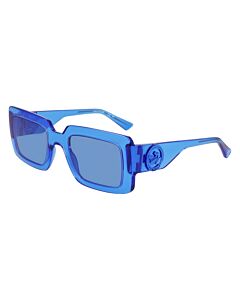 Longchamp 53 mm Transparent Blue Sunglasses