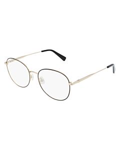 Longchamp 54 mm Gold/Black Eyeglass Frames
