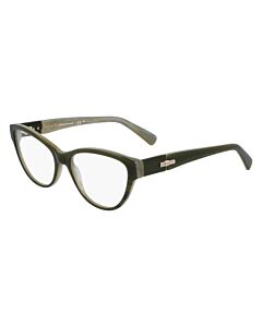 Longchamp 54 mm Green Horn Eyeglass Frames