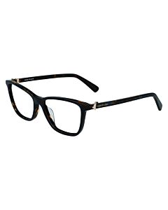 Longchamp 54 mm Marble/Blue Havana Eyeglass Frames