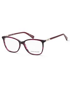 Longchamp 54 mm Striped Violet Eyeglass Frames