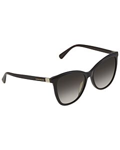 Longchamp 55 mm Black Sunglasses