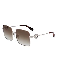 Longchamp 55 mm Brown Pale Gold Sunglasses