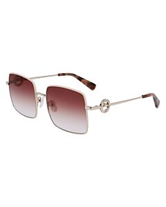 Longchamp 55 mm Gold Sunglasses