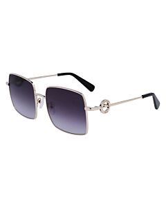 Longchamp 55 mm Gold Sunglasses