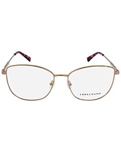 Longchamp 55 mm Rose Gold / Purple Eyeglass Frames
