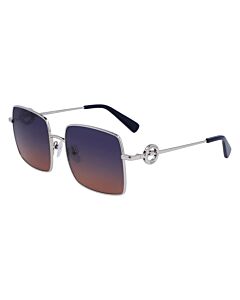 Longchamp 55 mm Silver Sunglasses