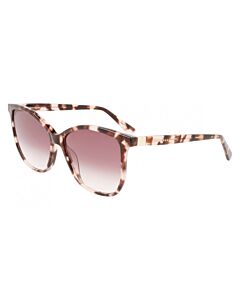 Longchamp 57 mm Rose Havana Sunglasses