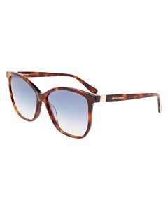 Longchamp 57 mm Tortoise Sunglasses