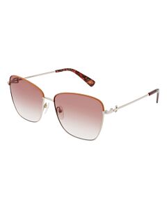 Longchamp 59 mm Gold / Caramel Sunglasses