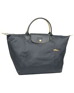 Longchamp Gunmetal Top Handle Bag