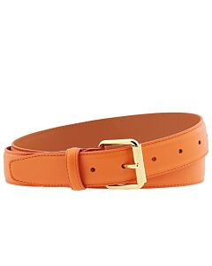 Maison Boinet Mandarine Nappa Leather Pin Buckle Belt