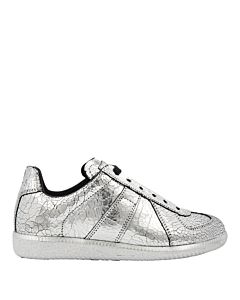 Maison Margiela Ladies Silver Replica Mirror Sneakers