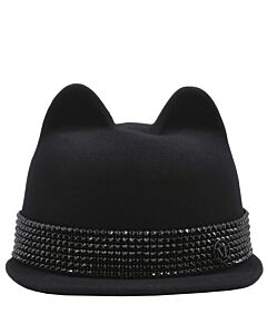 Maison Michel Ladies Black Jamie Stras Belt Hat