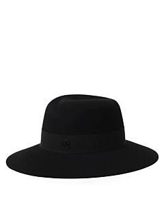 Maison Michel Ladies Black Virginie Fedora Hat