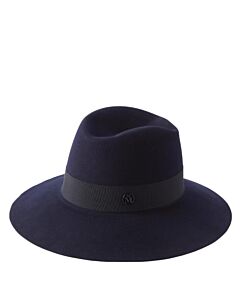 Maison Michel Ladies Navy Kate Wool Felt Fedora Hat