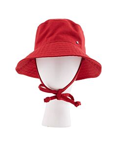 Maison Michel Red Angele Chinese New Year Bucket Hat, Size Medium