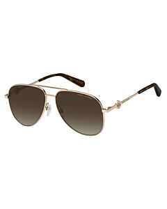 Marc Jacobs 59 mm Gold/Brown Sunglasses