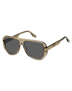 Marc Jacobs 59 mm Transparent Brown Sunglasses