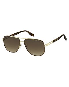 Marc Jacobs 60 mm Gold Borwn Sunglasses