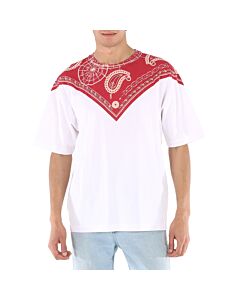 Marcelo Burlon Men's Bandana Paisley Print Cotton T-Shirt