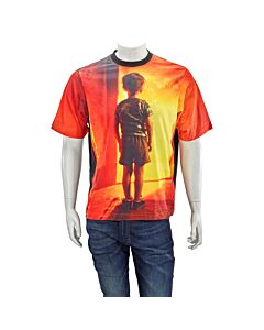 Marcelo Burlon Men's Multicolour Boy Print T-Shirt