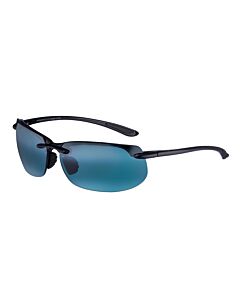 Maui Jim Banyans Universal Fit 70 mm Gloss Black Sunglasses