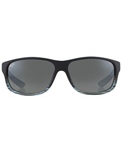 Maui Jim Kaiwi Channel 62 mm Grey Black Stripe Sunglasses