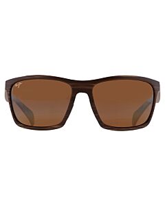 Maui Jim Makoa 59 mm Matte Brown Wood Grain Sunglasses