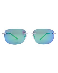 Maui Jim Ohai 60 mm Matte Silver Sunglasses