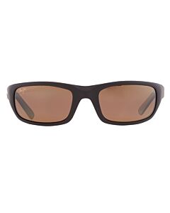 Maui Jim Stingray 55 mm Matte Black Rubber w/CA Flag Sunglasses