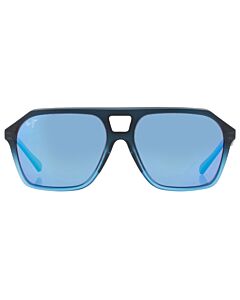 Maui Jim Wedges 57 mm Black Fade to Blue Sunglasses
