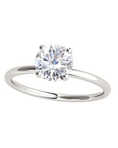 Maulijewels 1.5 Carat Diamond 14K White Gold Moissanite ( G-H/ VS1 ) Solitaire Engagement Ring
