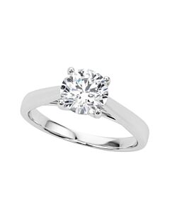 Maulijewels 1.50 Carat Diamond Moissanite Engagement Ring For Women In 10K Solid White Gold