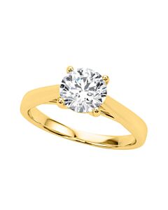 Maulijewels 1.50 Carat Diamond Moissanite Engagement Ring For Women In 10K Solid Yellow Gold