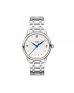 Unisex Boheme Stainless Steel Silvery White Guilloché Dial Watch